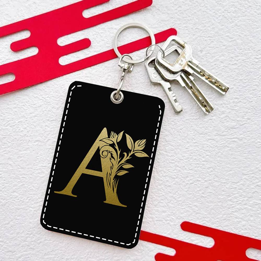 レターモノグラムカードケースキーチェーン、アクセスカードバッ - Monogram Keychain Leather のレビューと価格