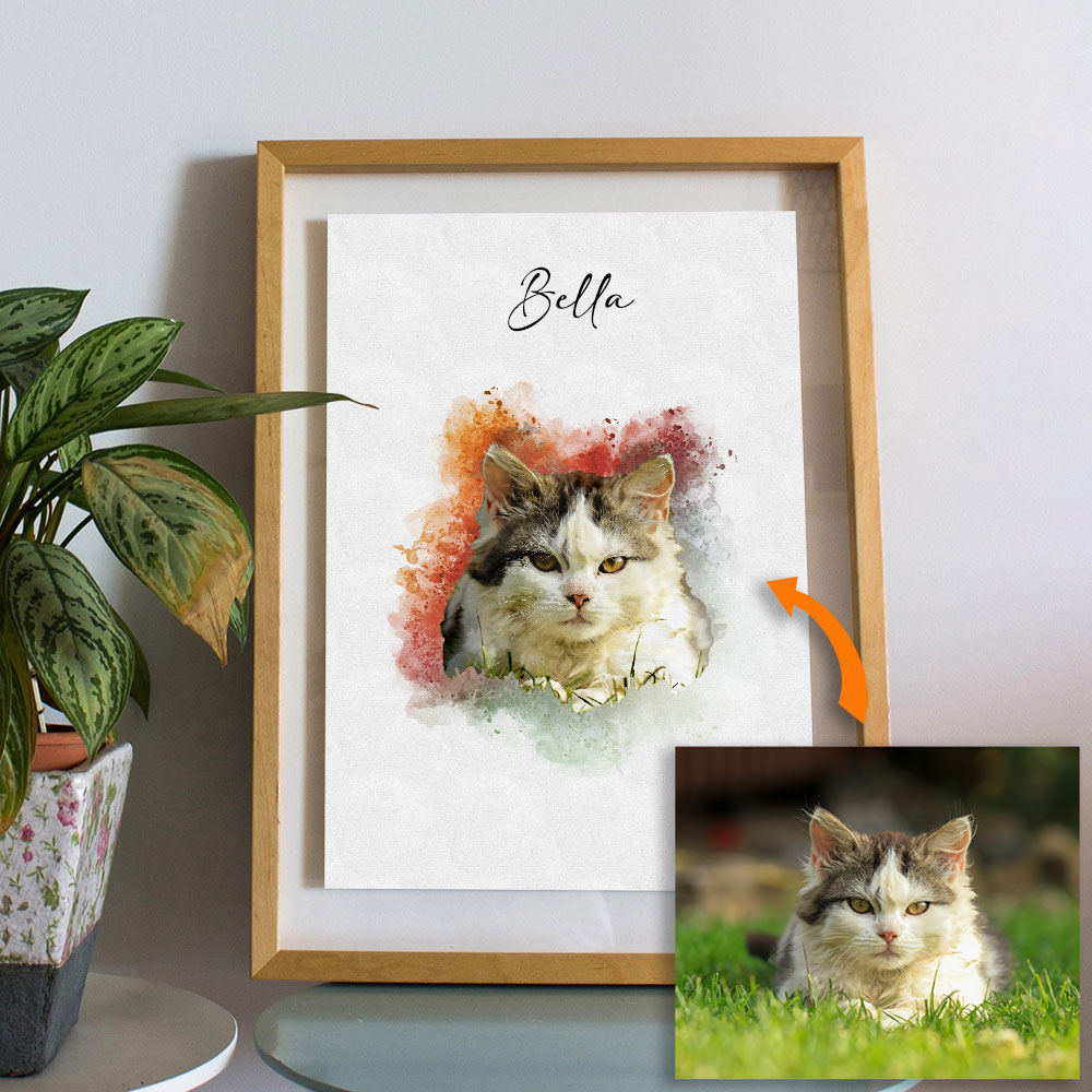写真からカスタムペットポートレート - パーソナライズされた - Pet Portrait Custom のレビューと価格