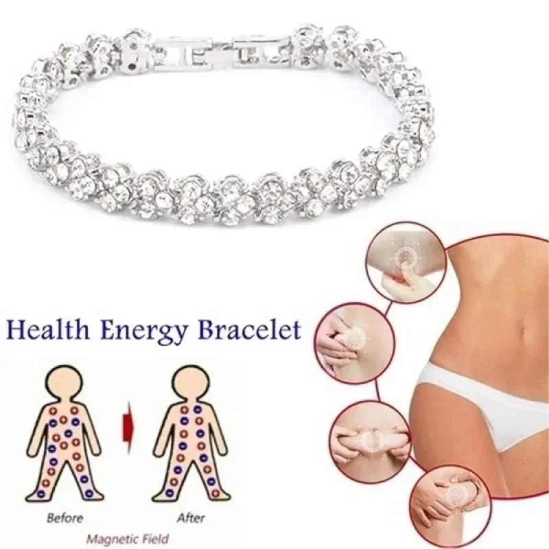 ファッション女性のクリスタルブレスレットゴールドとシルバーロ - Coordinates Bracelet のレビューと価格
