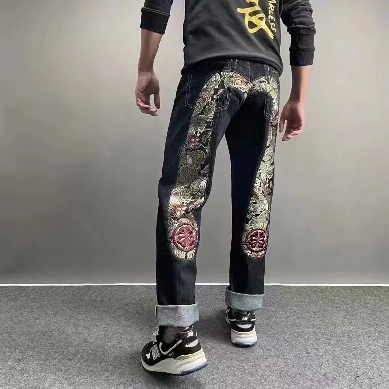 H・md-メンズ日本手作り刺jeansジーンズ、純綿、ストレ - Levis Jeans 501 のレビューと価格